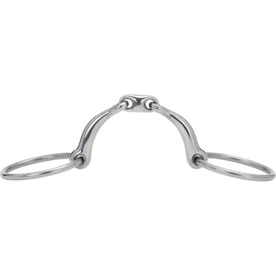 HorseGuard HG Gebogener Doppelgelenkiger Trensebitt - Pferdebit HorseGuard HG Gebogener Doppelgelenkiger Trensebitt - Pferdebit