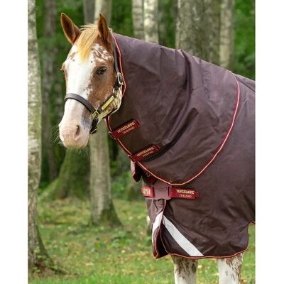 Horseware - Amigo Bravo 12 - Braun/Rot - XS - Halsteil Horseware - Amigo Bravo 12 - Braun/Rot - XS - Halsteil