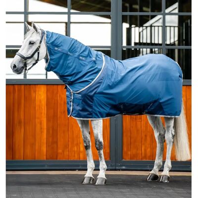 Horseware Ireland Ionic Therapy Mesh Cooler - Imperial Blue/Silver/Navy - 6'6 (145cm) - Horse blanket Horseware Ireland Ionic Therapy Mesh Cooler - Imperial Blue/Silver/Navy - 6'6 (145cm) - Horse blanket