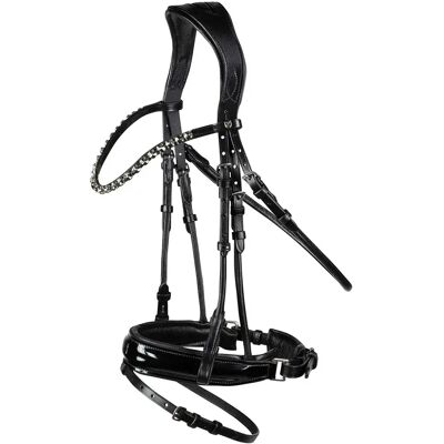 Anatomisch geformte Reittrense für Pferde Horze Clermont Noir Cob Anatomisch geformte Reittrense für Pferde Horze Clermont Noir Cob