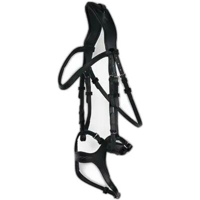Anatomisch geformte Reittrense für Pferde mit Stickerei Horze Peckham Noir Cob Anatomisch geformte Reittrense für Pferde mit Stickerei Horze Peckham Noir Cob