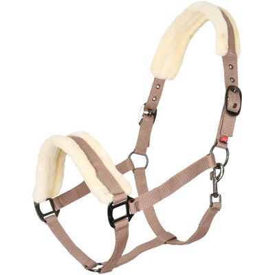 Pferdehalfter mit Kunstfell Imperial Riding Classic Fur Marron Poney Pferdehalfter mit Kunstfell Imperial Riding Classic Fur Marron Poney
