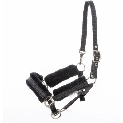 Halfter für Pferd Kavalkade Star Faux fur Noir Foal II Halfter für Pferd Kavalkade Star Faux fur Noir Foal II