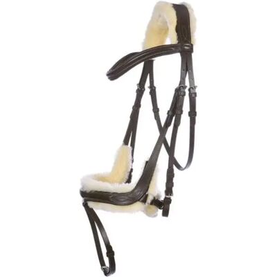 Zaumzeug für Pferde Kavalkade Ivy W. Sheepskin Noir Poney/II Zaumzeug für Pferde Kavalkade Ivy W. Sheepskin Noir Poney/II
