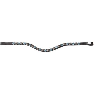 Kavalkade Diamond Pferde Stirnband - Grau/Hellblau - Voll Kavalkade Diamond Pferde Stirnband - Grau/Hellblau - Voll