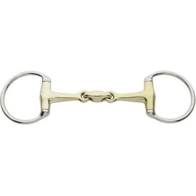 Olivenkopftrense doppelt gebrochen Kavalkade KavalBit Doré 135 mm Olivenkopftrense doppelt gebrochen Kavalkade KavalBit Doré 135 mm