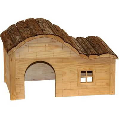 Nager für Nagetiere mit gewölbtem Dach Kerbl Nature Beige 40x25x25 cm Nager für Nagetiere mit gewölbtem Dach Kerbl Nature Beige 40x25x25 cm