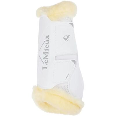 Dressurgamaschen für Pferde mit Fleece-Rand LeMieux Motionflex Blanc L Dressurgamaschen für Pferde mit Fleece-Rand LeMieux Motionflex Blanc L