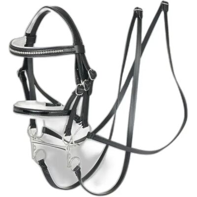 LeMieux Schwarze Kandare für Hobby Horse - Double Bridle LeMieux Schwarze Kandare für Hobby Horse - Double Bridle