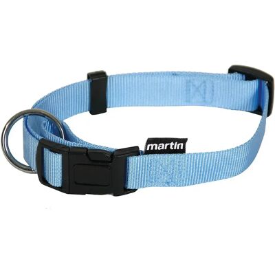 Martin Sellier Hundehalsband - Verstellbar Nylon Blau 30-45cm Martin Sellier Hundehalsband - Verstellbar Nylon Blau 30-45cm