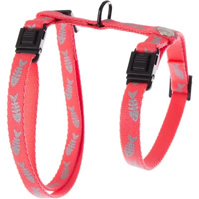 Verstellbares Nylon-Harness für Katzen Martin Sellier Rose 10x35/50 cm Verstellbares Nylon-Harness für Katzen Martin Sellier Rose 10x35/50 cm