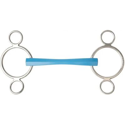 3-Ring Gebiss Metalab Flexi Bleu 125 mm 3-Ring Gebiss Metalab Flexi Bleu 125 mm