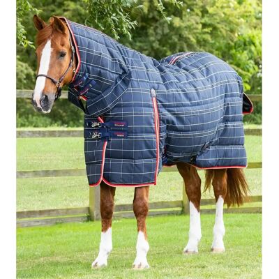 Stalldecke mit Halsteil Premier Equine Domus 400 g Bleu 191 cm Stalldecke mit Halsteil Premier Equine Domus 400 g Bleu 191 cm
