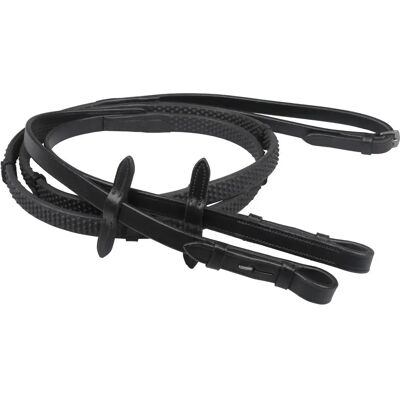 QHP Reithalfter - Gummi, Leder, 280cm/250cm QHP Reithalfter - Gummi, Leder, 280cm/250cm