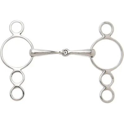 Mors Pessoa für Pferd 4 Ringe Sefton Argenté 12,5 cm Mors Pessoa für Pferd 4 Ringe Sefton Argenté 12,5 cm
