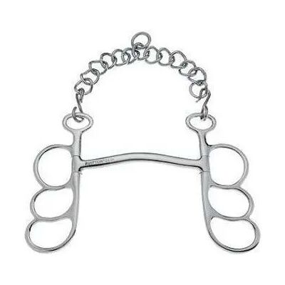 Mundstück für Pferd 3 Ringe mit Bogenöffnung Sefton Barcelona Argenté 13,5 cm Mundstück für Pferd 3 Ringe mit Bogenöffnung Sefton Barcelona Argenté 13,5 cm