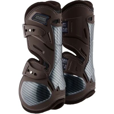 Offene Gamaschen für Pferde Stübben Hybrid Carbon Marron L Offene Gamaschen für Pferde Stübben Hybrid Carbon Marron L