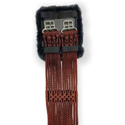 Mit Fleece gefütterter Riemen aus Seilen Stübben Marron 55 cm Mit Fleece gefütterter Riemen aus Seilen Stübben Marron 55 cm