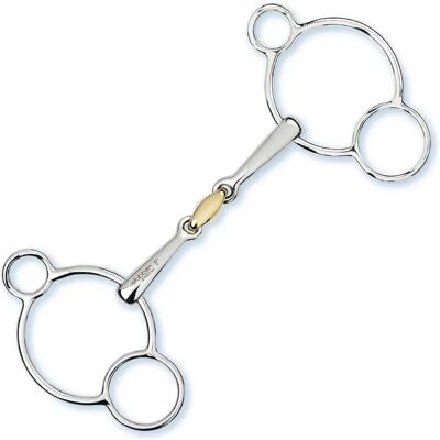 3-Ring Gebiss Stübben Argenté 12,5 cm 3-Ring Gebiss Stübben Argenté 12,5 cm