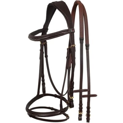 Kontrastierende Pferde-Trensen Supreme Marron Full Kontrastierende Pferde-Trensen Supreme Marron Full