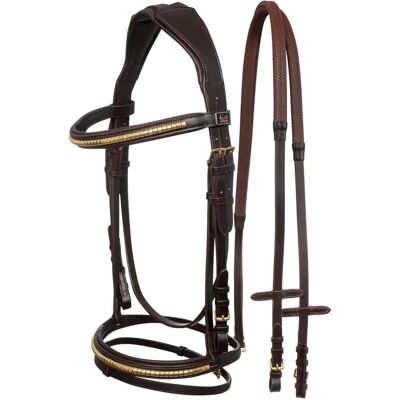 Anatomische Gummizügel für Pferde Supreme Marron Poney Anatomische Gummizügel für Pferde Supreme Marron Poney
