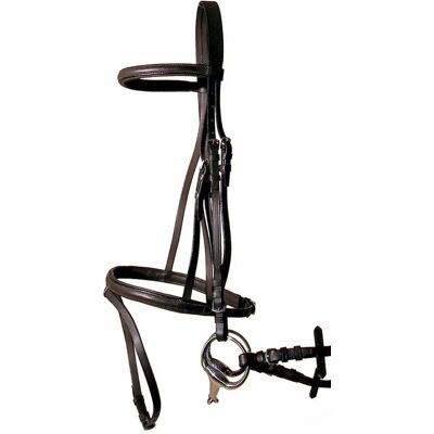Zaumzeug für Pferde Profil gummiertes Leder Tattini Marron Poney Zaumzeug für Pferde Profil gummiertes Leder Tattini Marron Poney