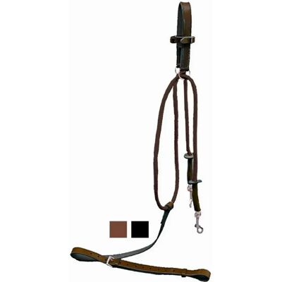 Gogue für Pferde aus Leder und Nylon Tattini Marron TU Gogue für Pferde aus Leder und Nylon Tattini Marron TU