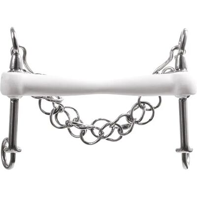 Zaumzeuggebiss für Pferde Trust Inno Sense Baby Weymouth Fixed Flexi Soft 20 Blanc 12,5 cm Zaumzeuggebiss für Pferde Trust Inno Sense Baby Weymouth Fixed Flexi Soft 20 Blanc 12,5 cm