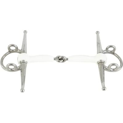 Mundstück mit beweglichem Oberteil für Pferd Trust Inno Sense Full Cheek Gag Blanc 13,5 cm Mundstück mit beweglichem Oberteil für Pferd Trust Inno Sense Full Cheek Gag Blanc 13,5 cm