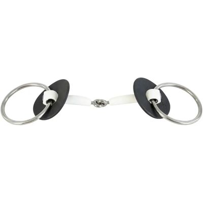 Mors 2 bewegliche Ringe für Pferde Trust Inno Sense Blanc 13,5 cm Mors 2 bewegliche Ringe für Pferde Trust Inno Sense Blanc 13,5 cm
