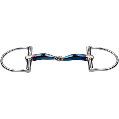 D-Ring Gebiss Trust Sweet Iron Dee Jointed-16 Bleu 12,5 cm D-Ring Gebiss Trust Sweet Iron Dee Jointed-16 Bleu 12,5 cm