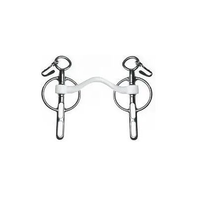Mors Liverpool für Pferd 2 Schlitze unfixiert Trust Inno Sense Hard-15 Blanc 13,5 cm Mors Liverpool für Pferd 2 Schlitze unfixiert Trust Inno Sense Hard-15 Blanc 13,5 cm