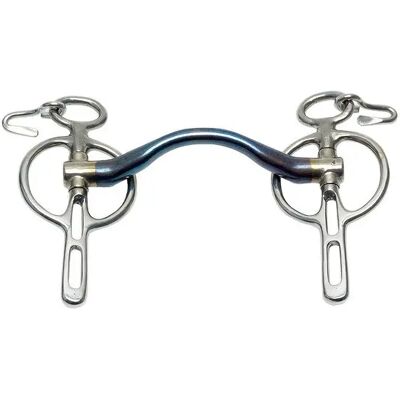 Liverpool-Zügel für Pferde Trust Sweet Iron Medium port Bleu 11,5 cm Liverpool-Zügel für Pferde Trust Sweet Iron Medium port Bleu 11,5 cm