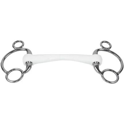 Mors für Pferd mit Mullen-Kinnstück Trust Inno Sense Eggbut Blanc 13,5 cm Mors für Pferd mit Mullen-Kinnstück Trust Inno Sense Eggbut Blanc 13,5 cm