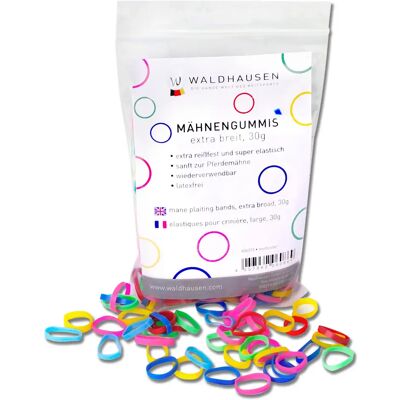 Extra breite Haargummis Waldhausen Multicolore 30 g Extra breite Haargummis Waldhausen Multicolore 30 g