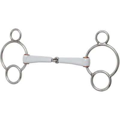Mors 3 oder 4 Ringe mit einfacher Brechung Beris Gris 135 mm Mors 3 oder 4 Ringe mit einfacher Brechung Beris Gris 135 mm