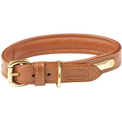 Gepolstertes Hundehalsband aus Leder Weatherbeeta Marron L Gepolstertes Hundehalsband aus Leder Weatherbeeta Marron L