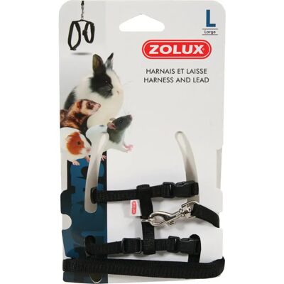 Zolux Geschirr und Leine für Kleintiere - Verstellbar Nylon Zolux Geschirr und Leine für Kleintiere - Verstellbar Nylon