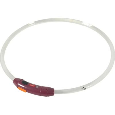 Zolux - BIVOUAK - rot Silikon LED Halsband Zolux - BIVOUAK - rot Silikon LED Halsband