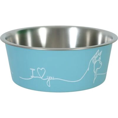 Zolux Love Dog Blaue Rutschfeste Hundenapf 750ml Zolux Love Dog Blaue Rutschfeste Hundenapf 750ml