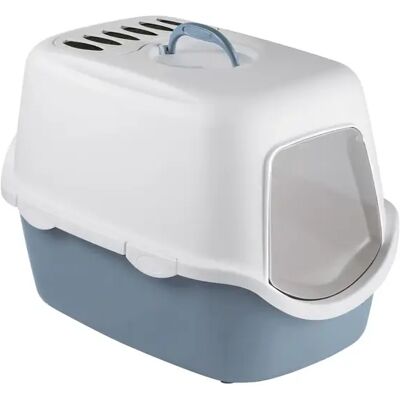 Stefanplast Cathy Katzentoilette - Weiß/Blau - 56x40x40cm Stefanplast Cathy Katzentoilette - Weiß/Blau - 56x40x40cm