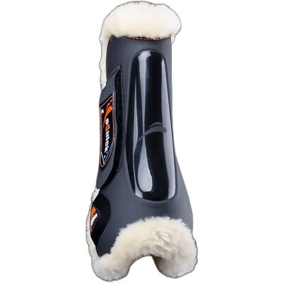 Vorderbeinschutz für Pferde eQuick eLight fluffy Schwarz L Vorderbeinschutz für Pferde eQuick eLight fluffy Schwarz L
