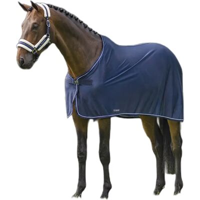 Hemd für Pferde mit weißem Seil Equiline Bleu 125 cm Hemd für Pferde mit weißem Seil Equiline Bleu 125 cm