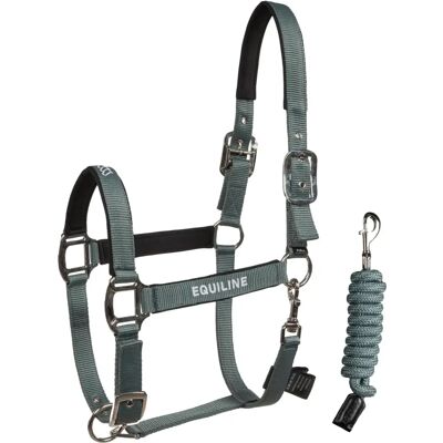 Set aus Halfter und Longiergurt für Pferde Equiline Eqcalong Vert Full Set aus Halfter und Longiergurt für Pferde Equiline Eqcalong Vert Full