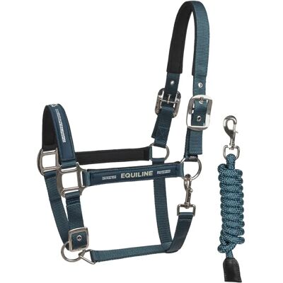 Nylon Halfter für Pferde Equiline Enkas Bleu Cob Nylon Halfter für Pferde Equiline Enkas Bleu Cob