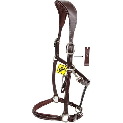 Anatomisches Halfter aus Leder Equiline Braun Cob Anatomisches Halfter aus Leder Equiline Braun Cob