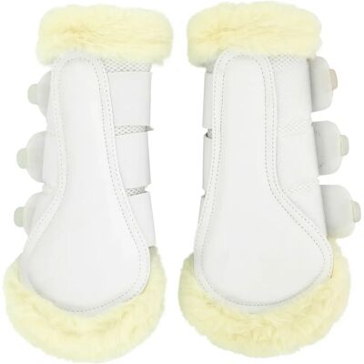 Geschlossene Gamaschen für Pferde Equithème JTM Snuggy Blanc Vollblut/Cob Geschlossene Gamaschen für Pferde Equithème JTM Snuggy Blanc Vollblut/Cob