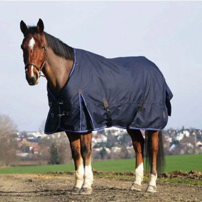 Outdoor-Decke für Pferde Equithème Classic 1200D 200 g Blau 206 cm Outdoor-Decke für Pferde Equithème Classic 1200D 200 g Blau 206 cm