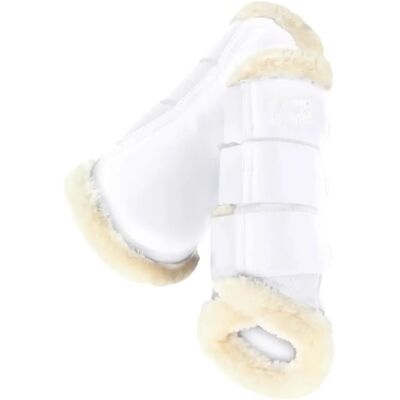 Gamaschen für Pferde aus Kunstpelz Eskadron Soft Mesh Weiß M Gamaschen für Pferde aus Kunstpelz Eskadron Soft Mesh Weiß M
