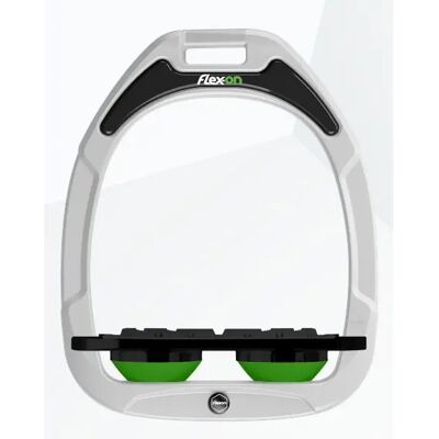 Sättel Plat Grip Weiß/Schwarz/Grün Flex-On Green Composite Weiß TU Sättel Plat Grip Weiß/Schwarz/Grün Flex-On Green Composite Weiß TU